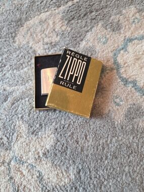 Vintage 1970s Zippo Rule Pocket Tape Measure Chrome Engraved